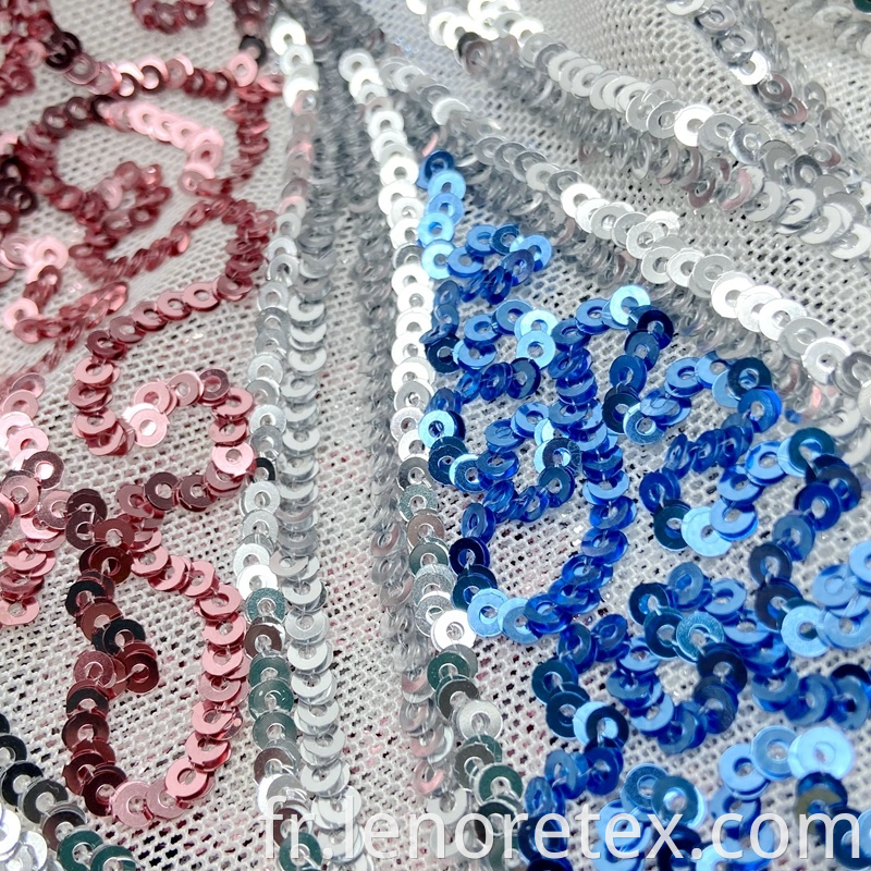 Sequin Mesh Embroidery Fabric